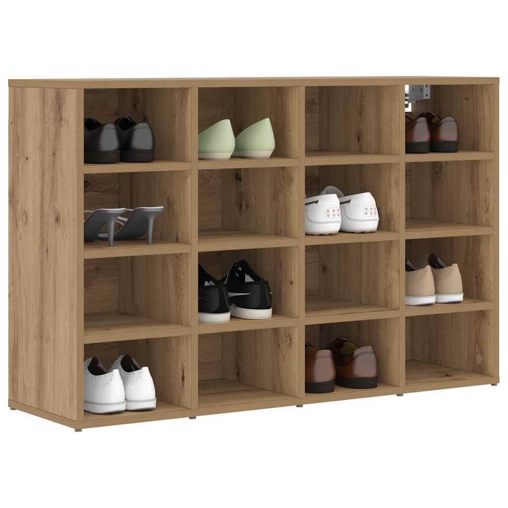 Cipőszekrény polcokkal kézműves tölgy 103 x 30 x 67 cm Faanyag