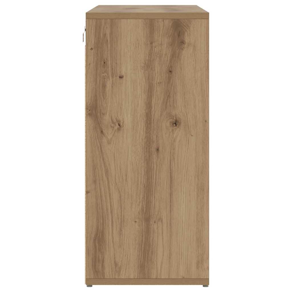 Cipőszekrény polcokkal kézműves tölgy 103 x 30 x 67 cm Faanyag