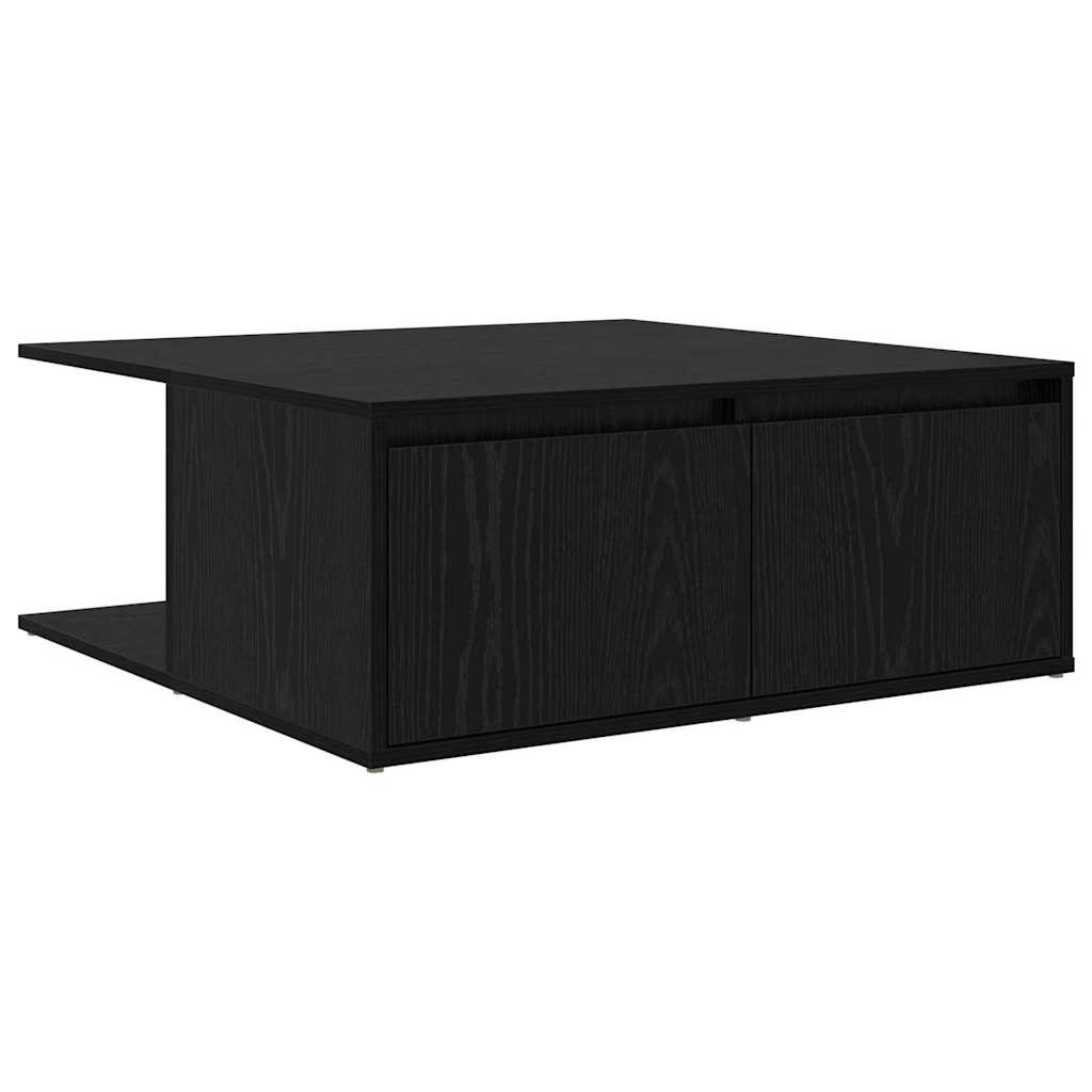 Dohányzóasztal fiókkal Musta tammi 80 x 80 x 31 cm Faanyag