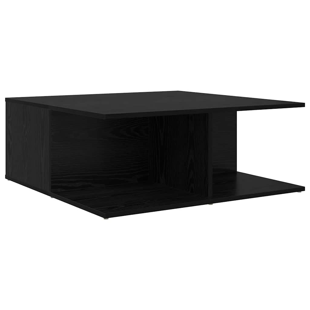 Dohányzóasztal fiókkal Musta tammi 80 x 80 x 31 cm Faanyag