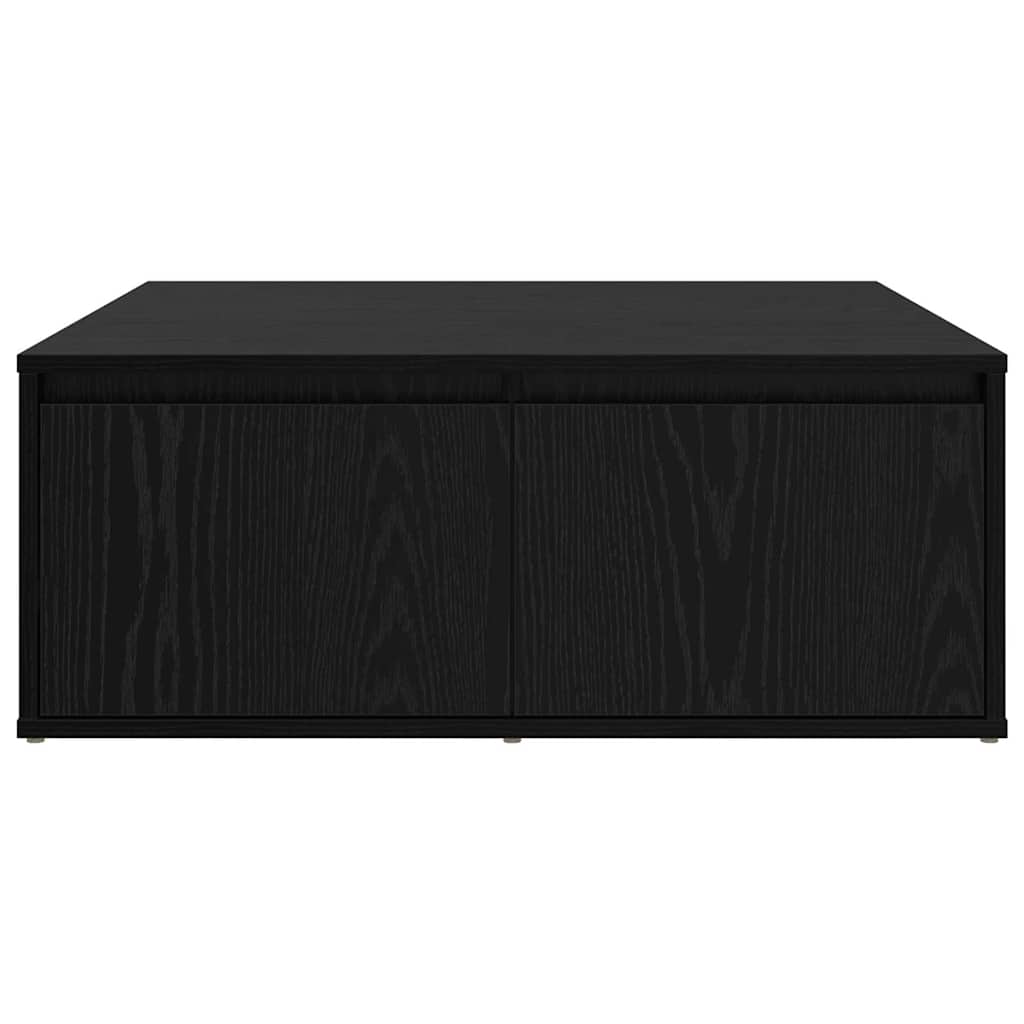 Dohányzóasztal fiókkal Musta tammi 80 x 80 x 31 cm Faanyag