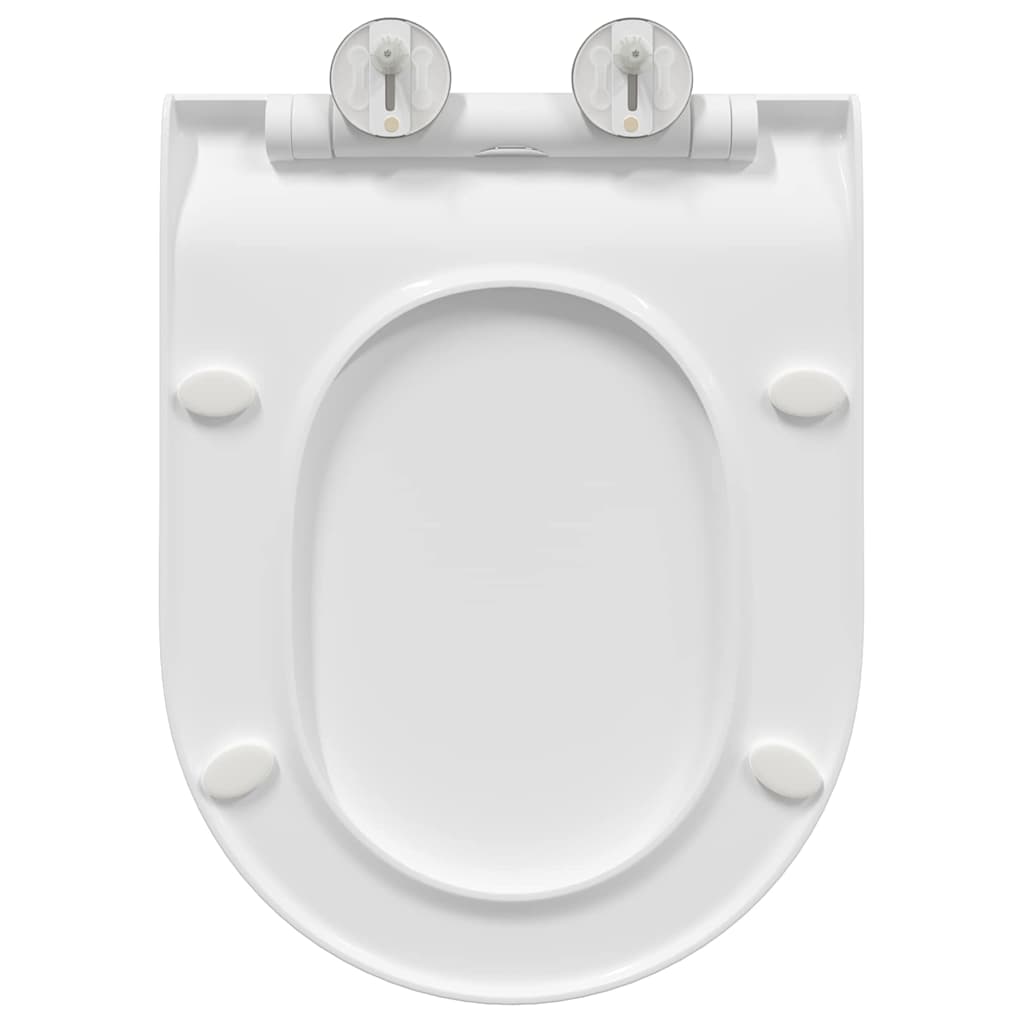 WC Ülőkéhez Alkalmas Fehér 50 x 36 x 5 cm Polipropilén