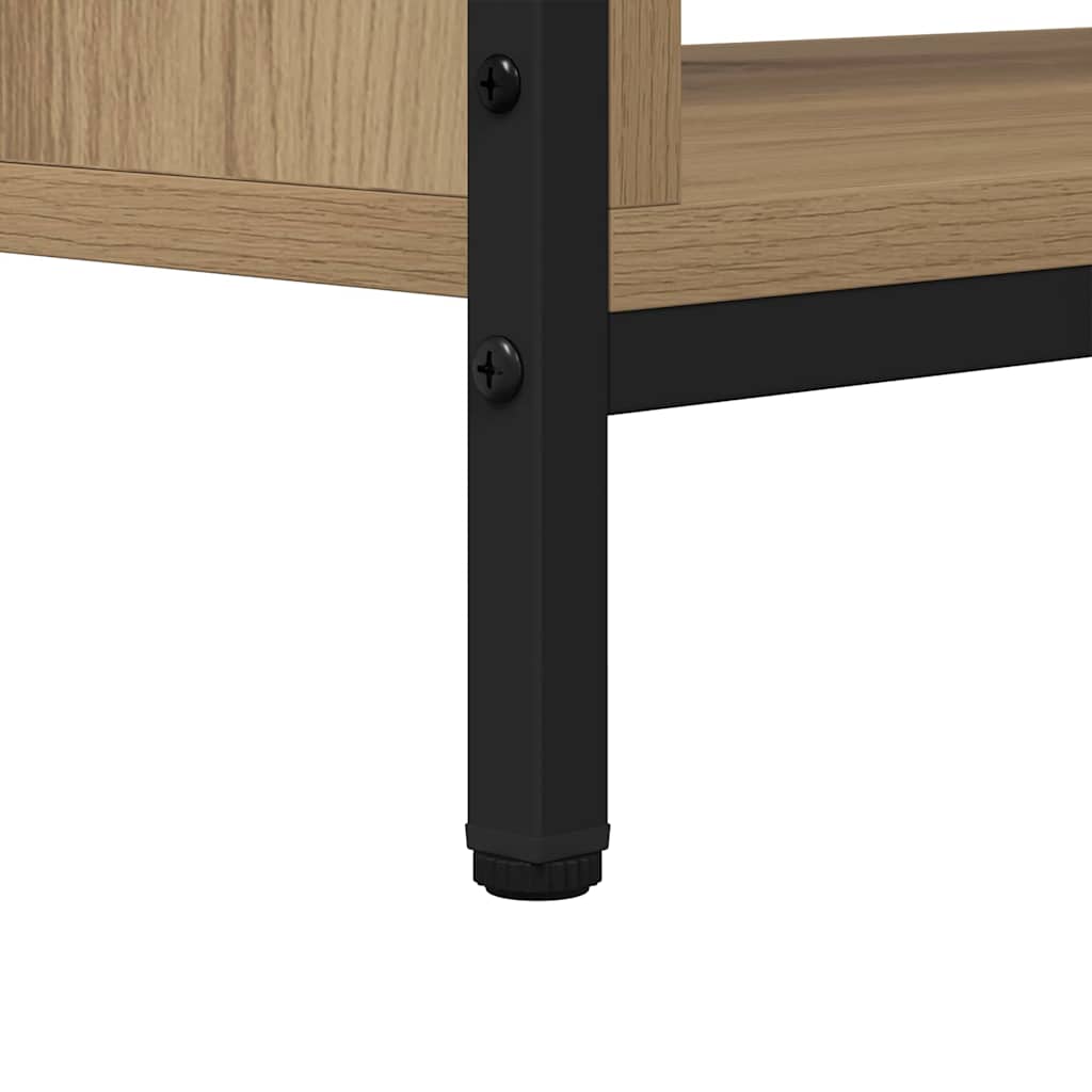 TV szekrény kézműves tölgy 100 x 40 x 45 cm Faanyag