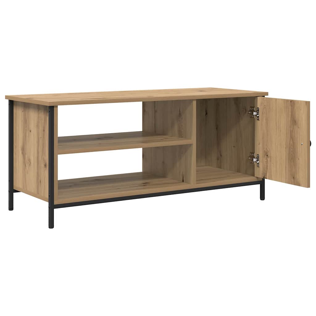 TV szekrény kézműves tölgy 100 x 40 x 45 cm Faanyag