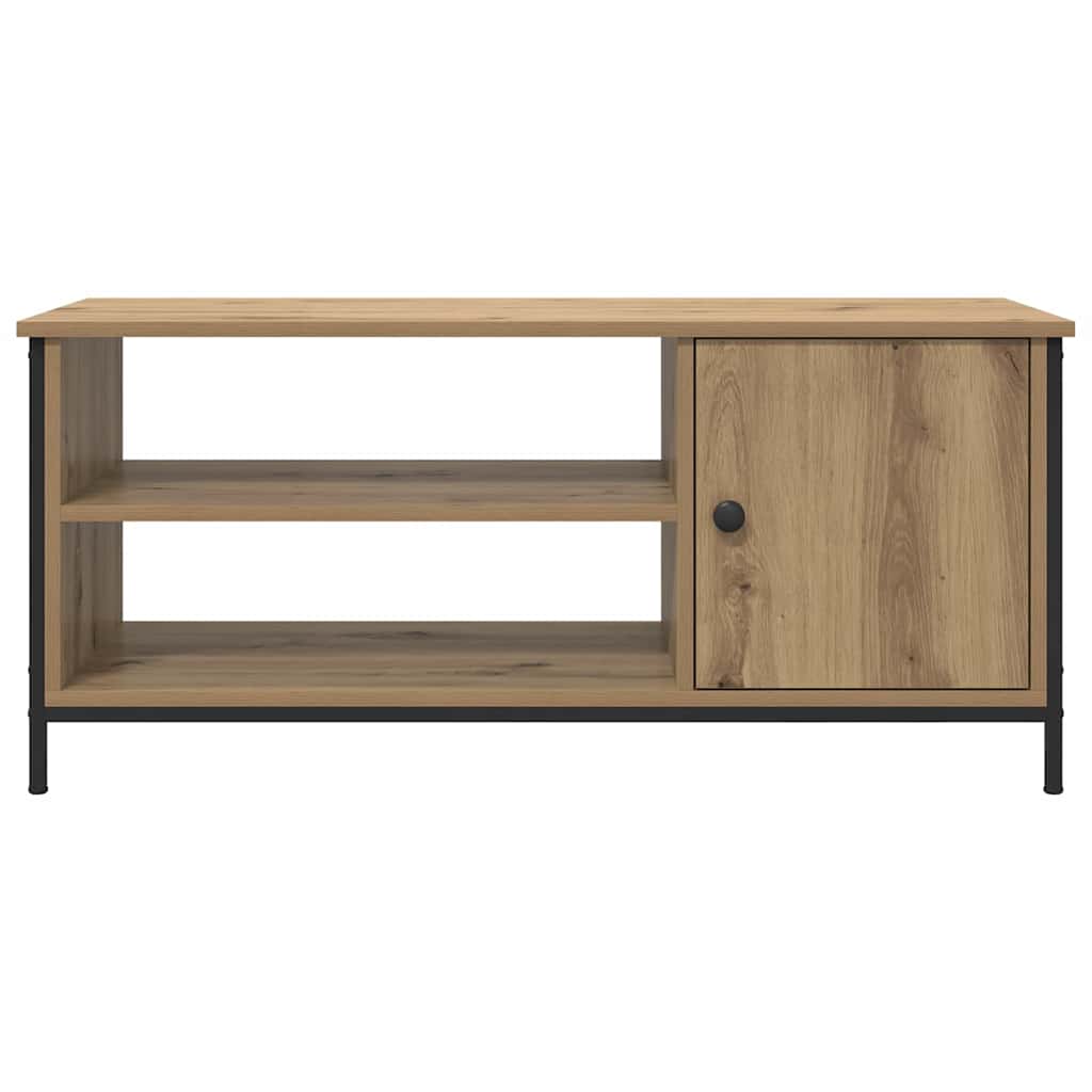 TV szekrény kézműves tölgy 100 x 40 x 45 cm Faanyag