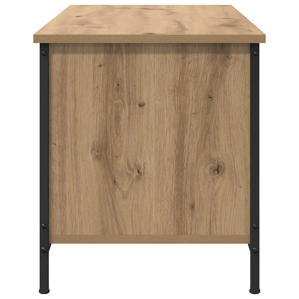 TV szekrény kézműves tölgy 100 x 40 x 45 cm Faanyag