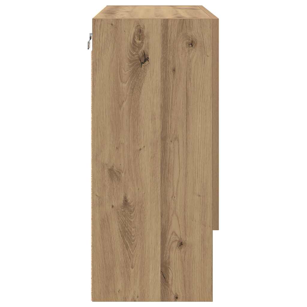 Fali Szekrény kézműves tölgy 60 x 31 x 70 cm Faanyag