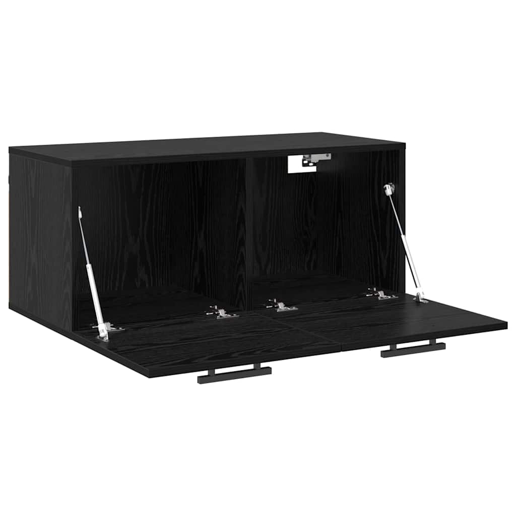 Fali Szekrény Musta tammi 80 x 36.5 x 35 cm Faanyag