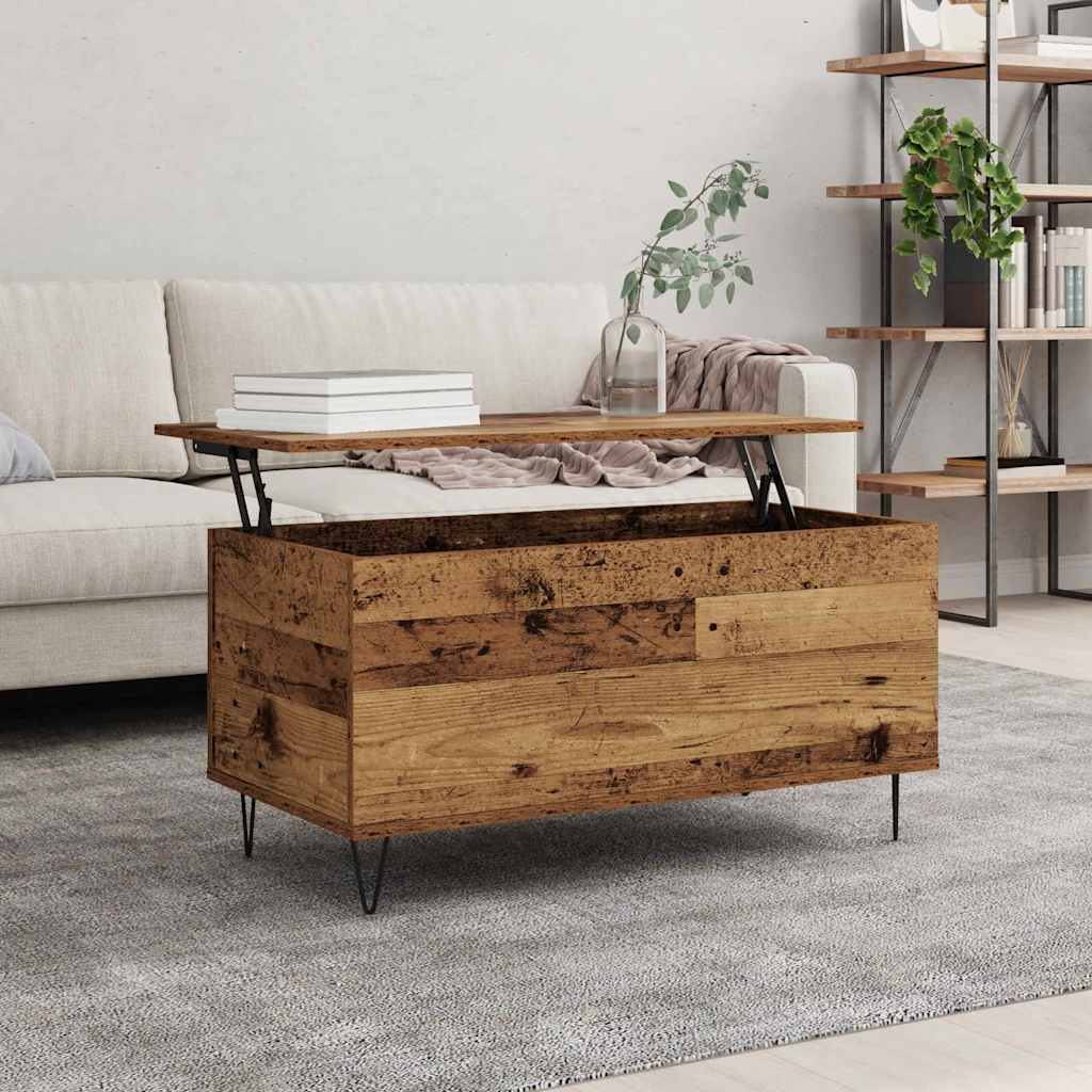 Dohányzóasztal Régi fa 90 x 44.5 x 45 cm Faanyag