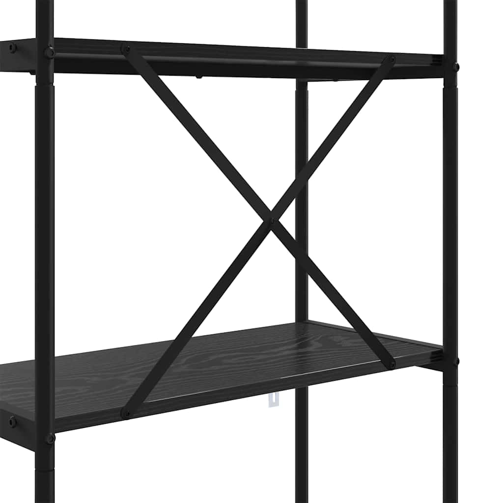 Könyvespolc Musta tammi 80 x 30 x 146 cm Faanyag