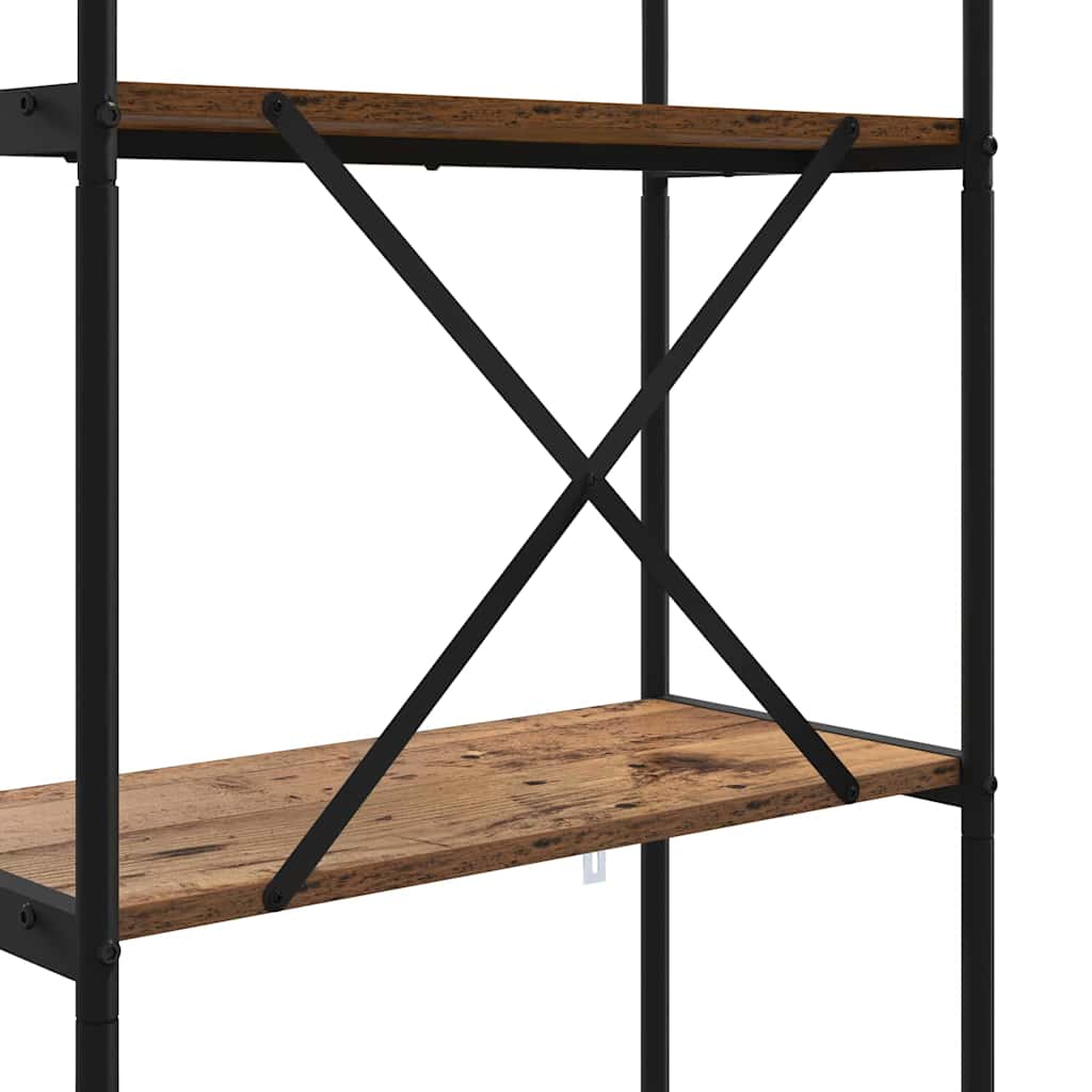 Könyvespolc Régi fa 80 x 30 x 146 cm Faanyag
