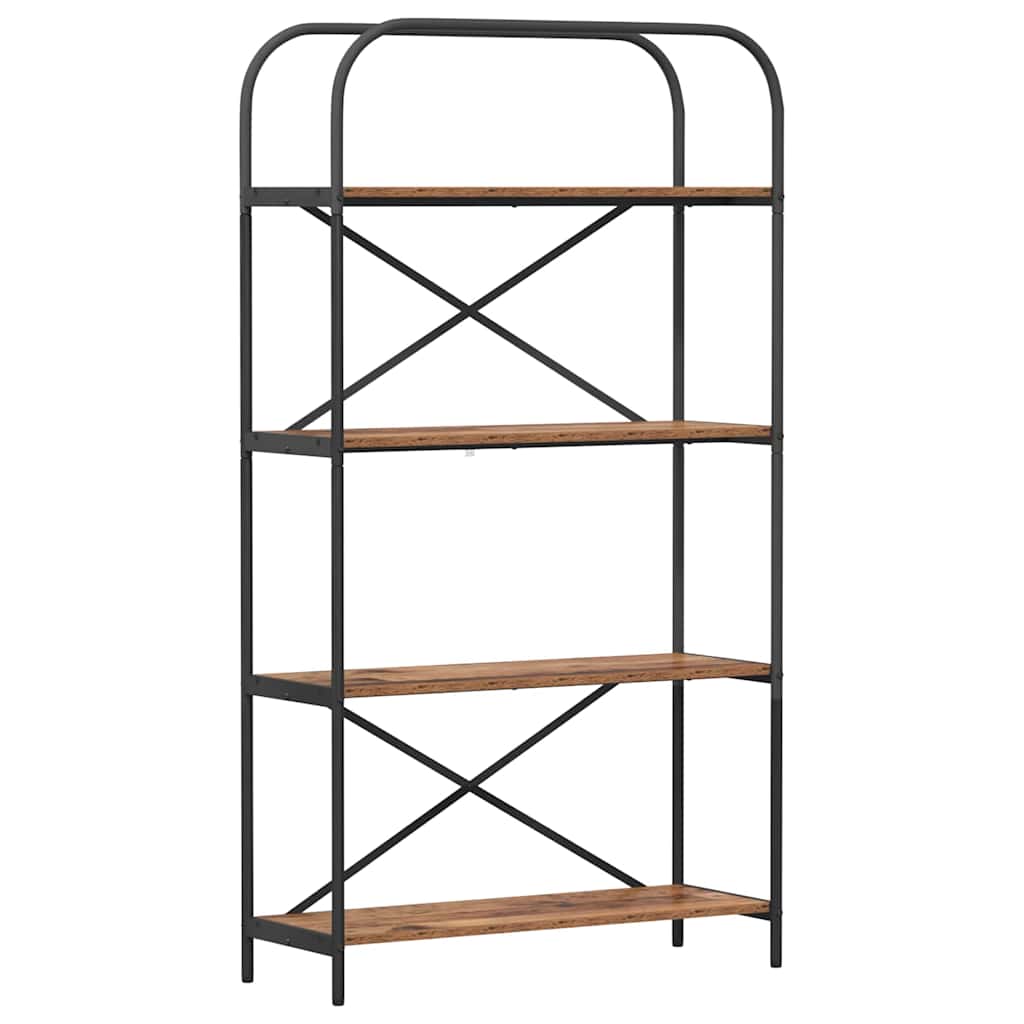 Könyvespolc Régi fa 80 x 30 x 146 cm Faanyag
