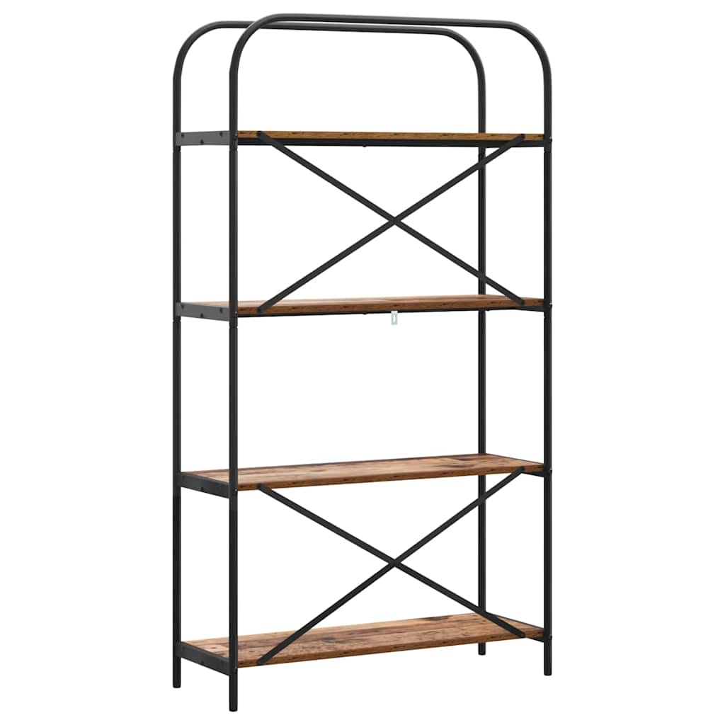 Könyvespolc Régi fa 80 x 30 x 146 cm Faanyag