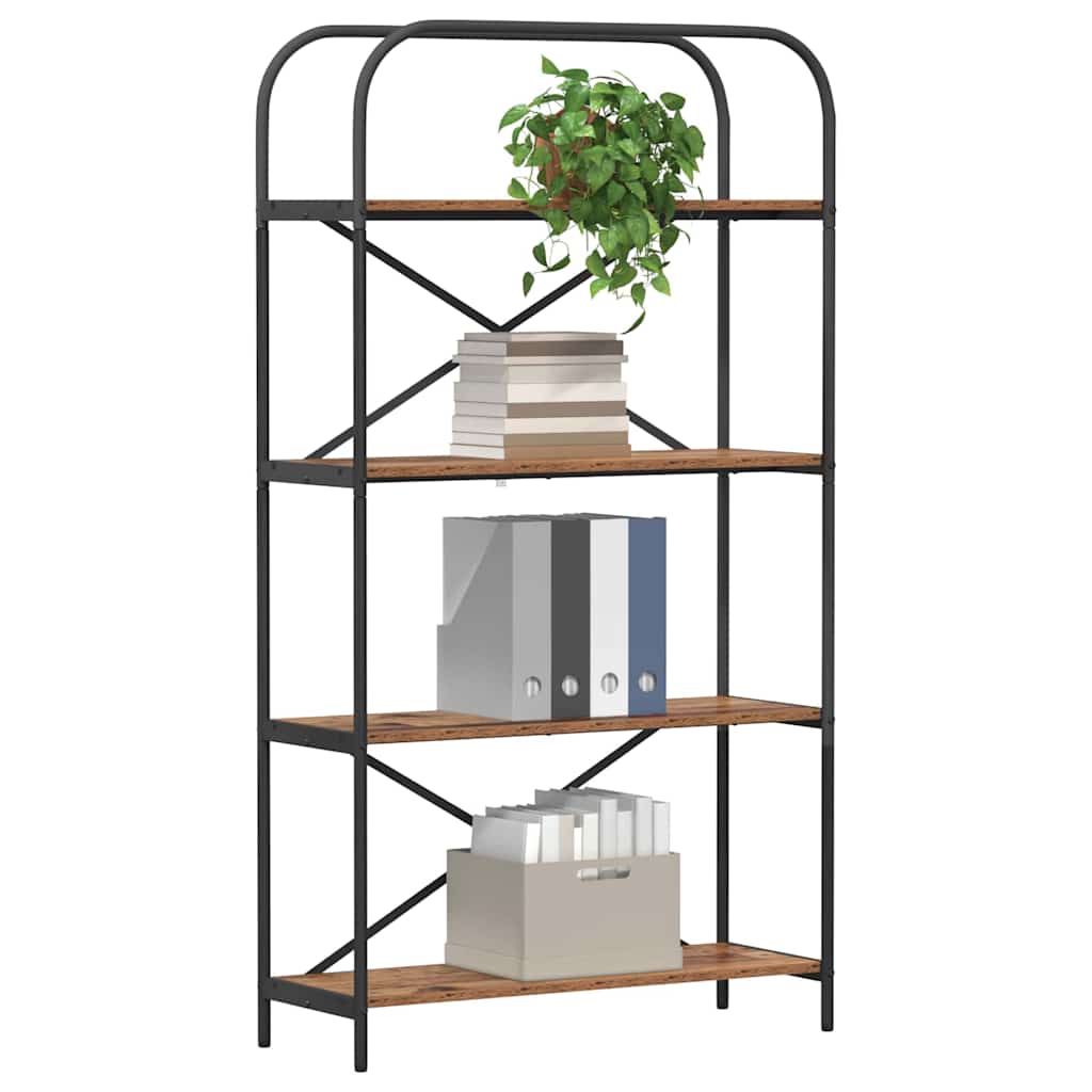 Könyvespolc Régi fa 80 x 30 x 146 cm Faanyag