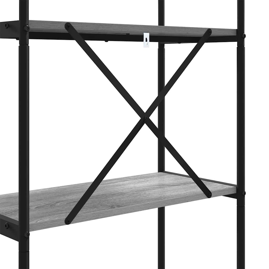 Könyvespolc Szürke sonoma 60 x 30 x 109 cm Faanyag