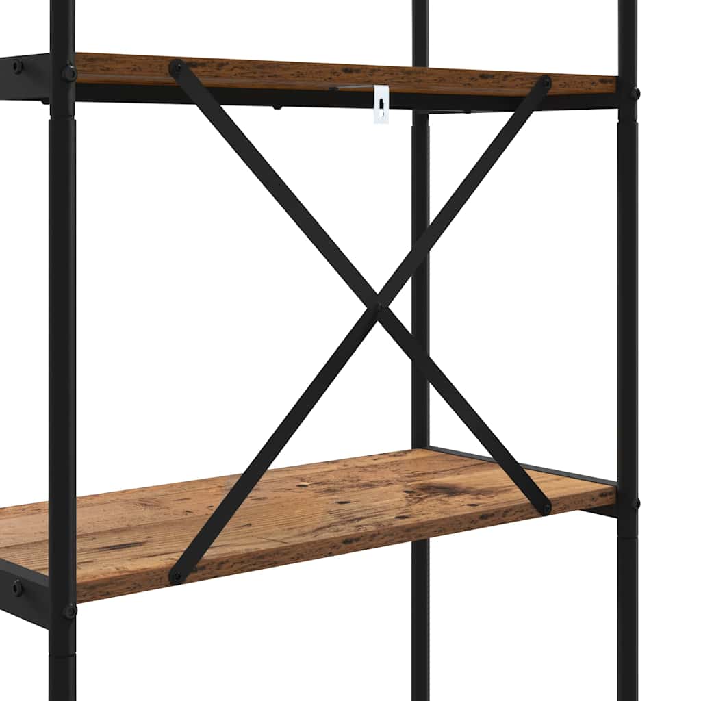 Könyvespolc Régi fa 60 x 30 x 109 cm Faanyag