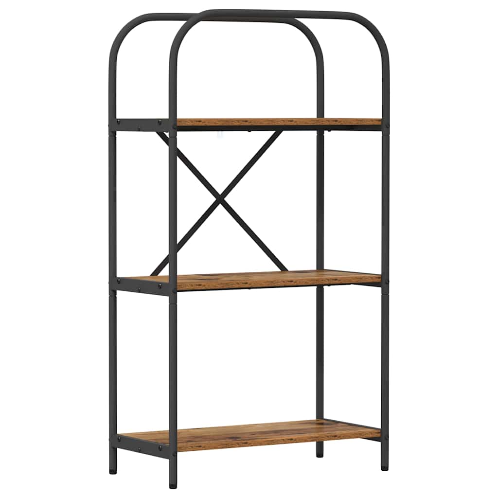 Könyvespolc Régi fa 60 x 30 x 109 cm Faanyag