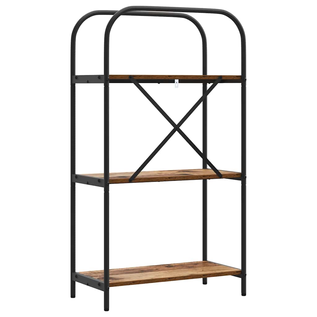 Könyvespolc Régi fa 60 x 30 x 109 cm Faanyag