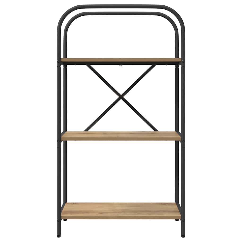 Könyvespolc kézműves tölgy 60 x 30 x 109 cm Faanyag