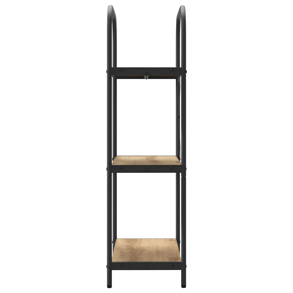 Könyvespolc kézműves tölgy 60 x 30 x 109 cm Faanyag
