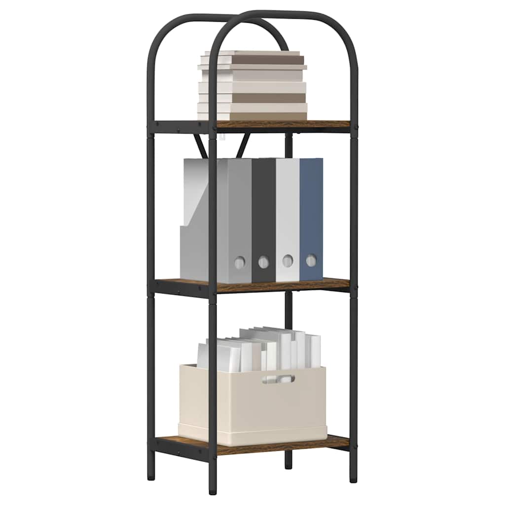 Könyvespolc Füstölt tölgy 40 x 30 x 109 cm Faanyag