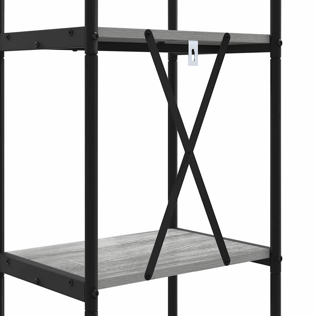 Könyvespolc Szürke sonoma 40 x 30 x 109 cm Faanyag