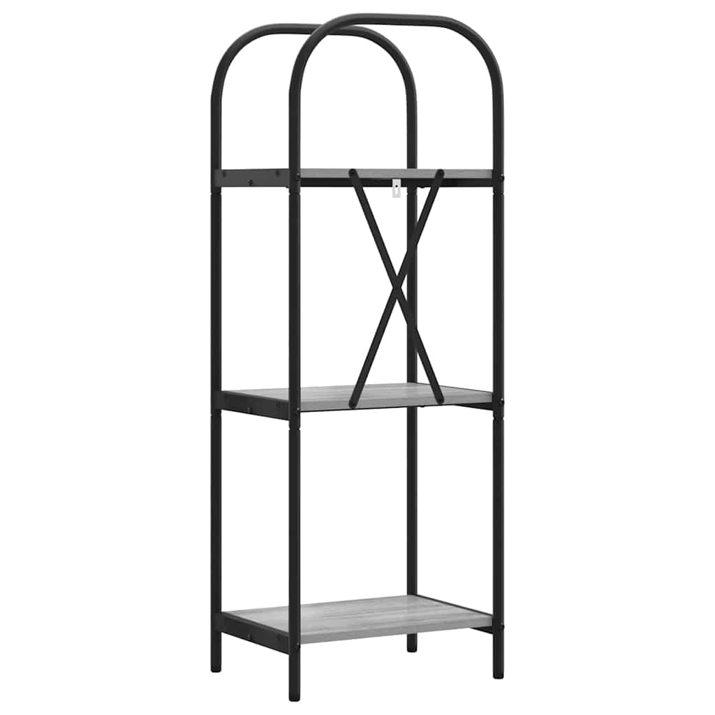 Könyvespolc Szürke sonoma 40 x 30 x 109 cm Faanyag
