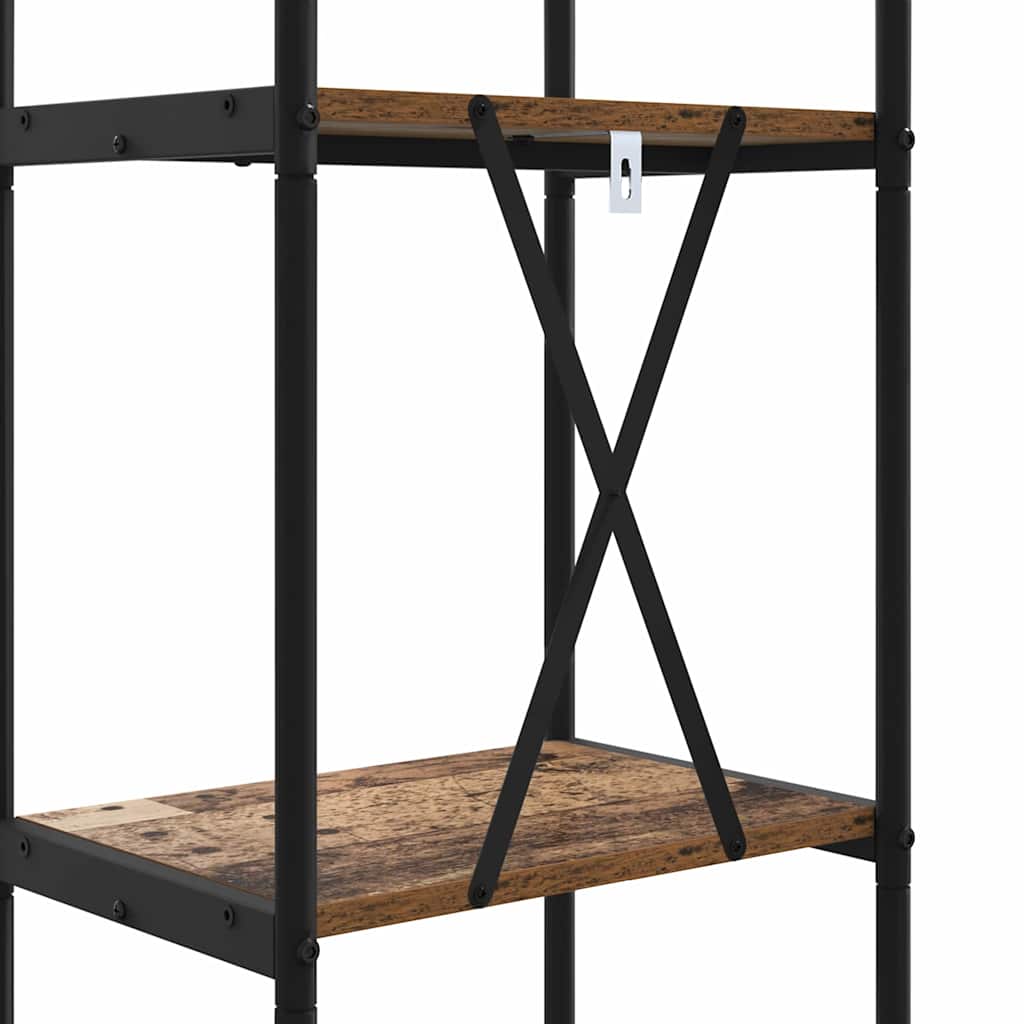Könyvespolc Régi fa 40 x 30 x 109 cm Faanyag