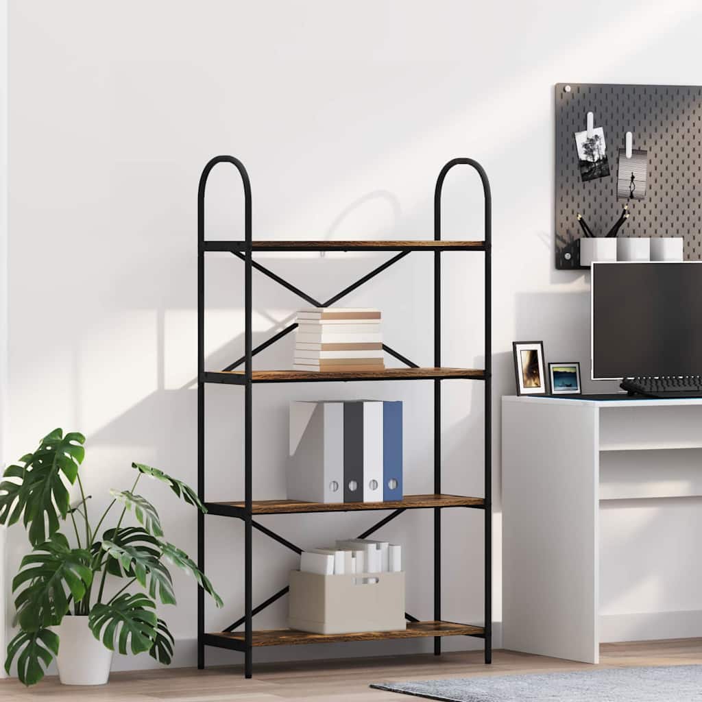 Könyvespolc Füstölt tölgy 80 x 30 x 146 cm Faanyag