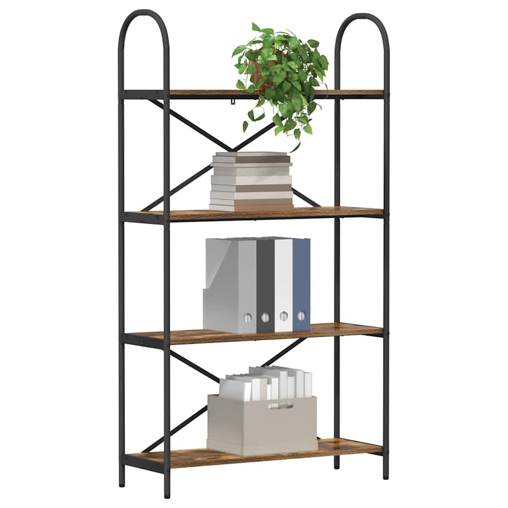 Könyvespolc Füstölt tölgy 80 x 30 x 146 cm Faanyag