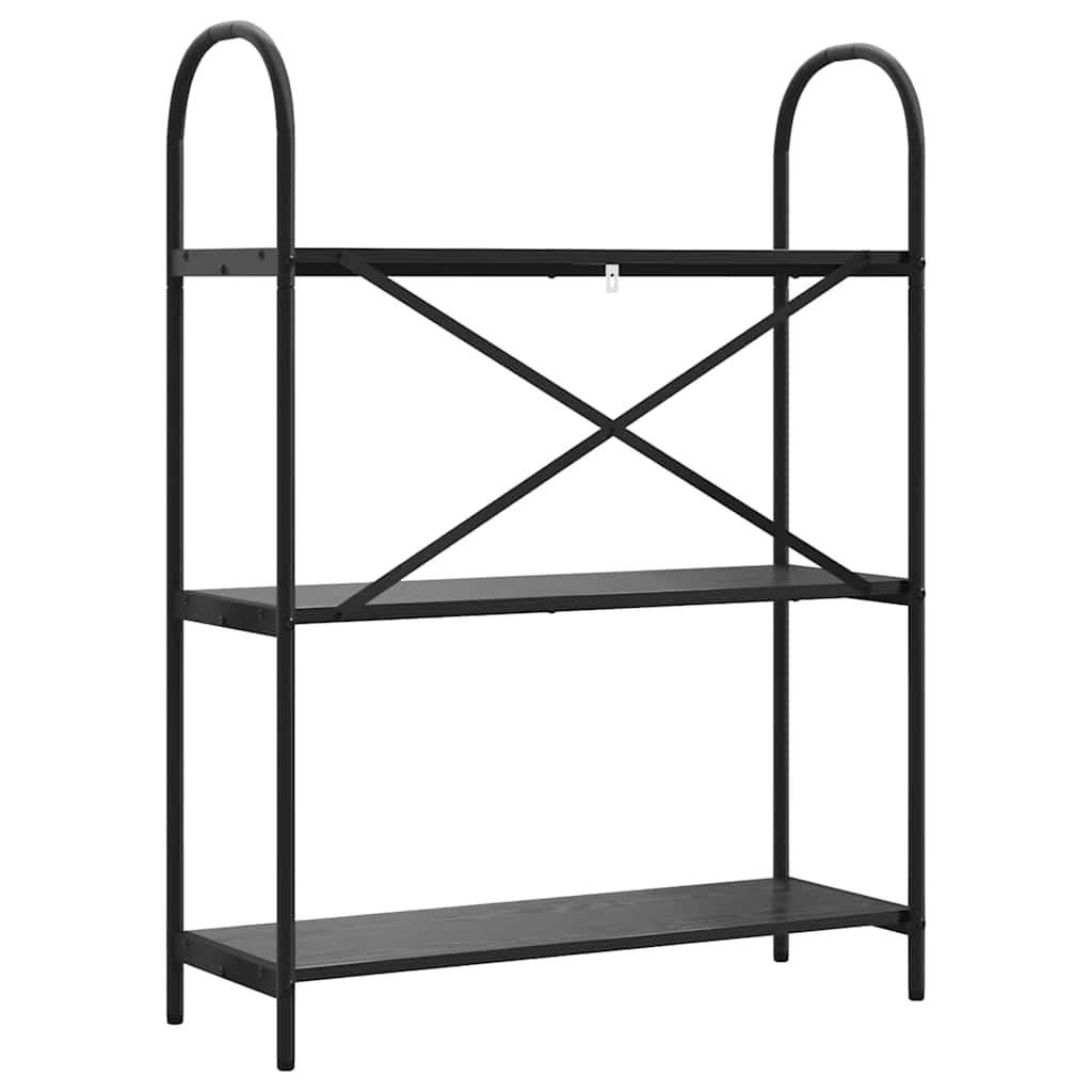 Könyvespolc Musta tammi 80 x 30 x 109 cm Faanyag