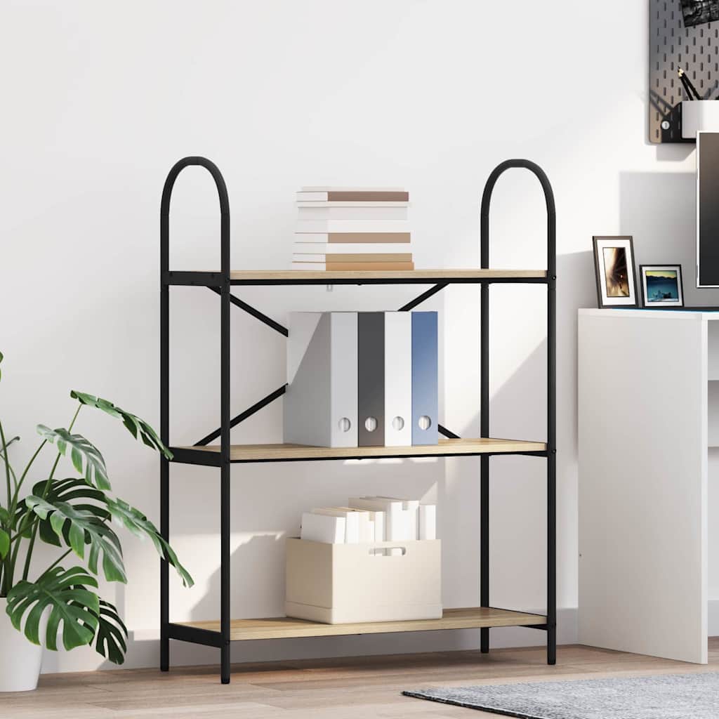 Könyvespolc sonoma tölgy 80 x 30 x 109 cm Faanyag