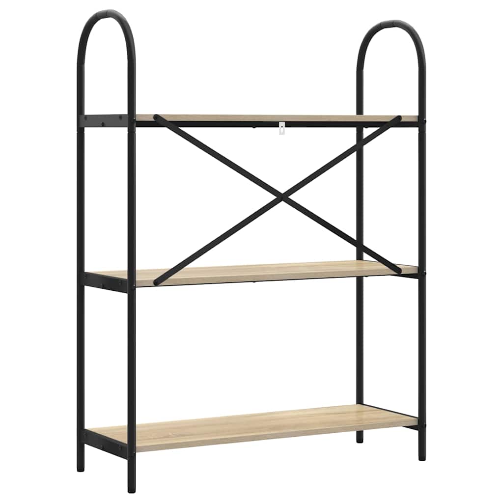 Könyvespolc sonoma tölgy 80 x 30 x 109 cm Faanyag