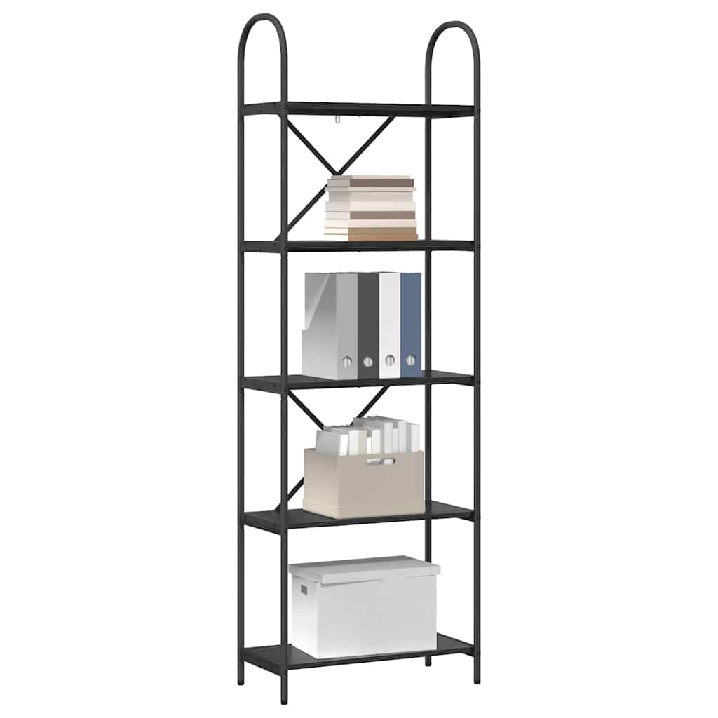Könyvespolc Musta tammi 60 x 30 x 183 cm Faanyag
