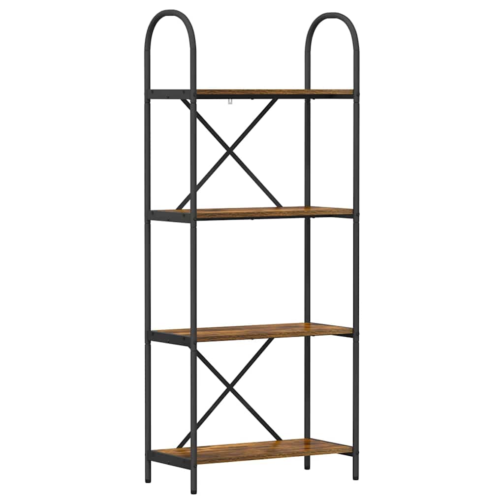 Könyvespolc Füstölt tölgy 60 x 30 x 146 cm Faanyag