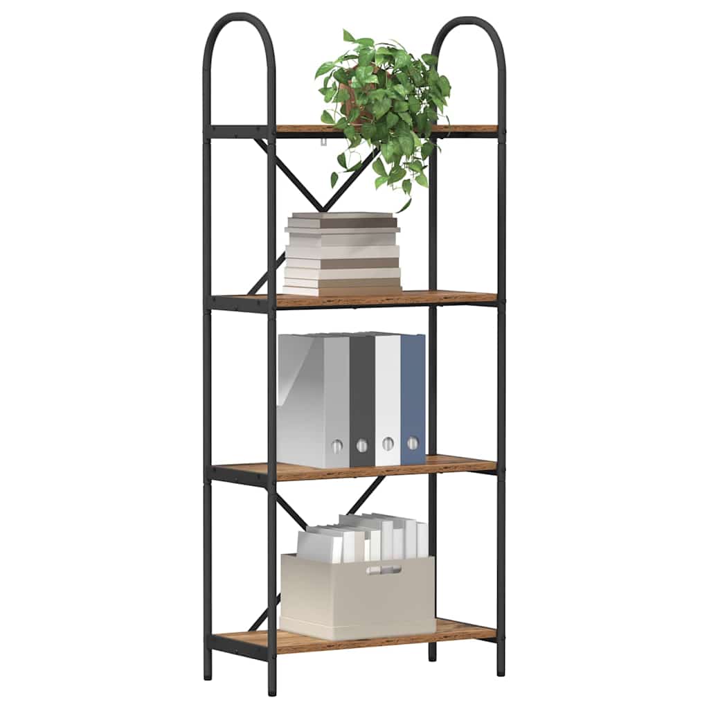 Könyvespolc Füstölt tölgy 60 x 30 x 146 cm Faanyag