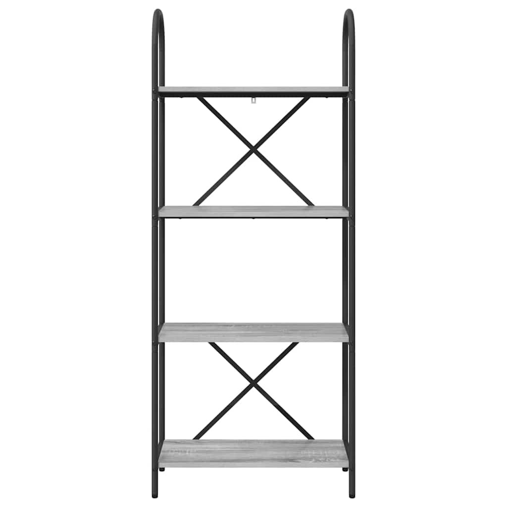 Könyvespolc Szürke sonoma 60 x 30 x 146 cm Faanyag
