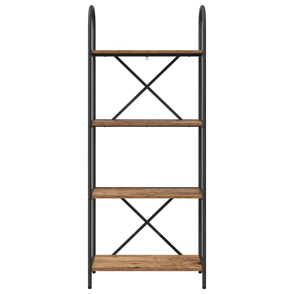 Könyvespolc Régi fa 60 x 30 x 146 cm Faanyag