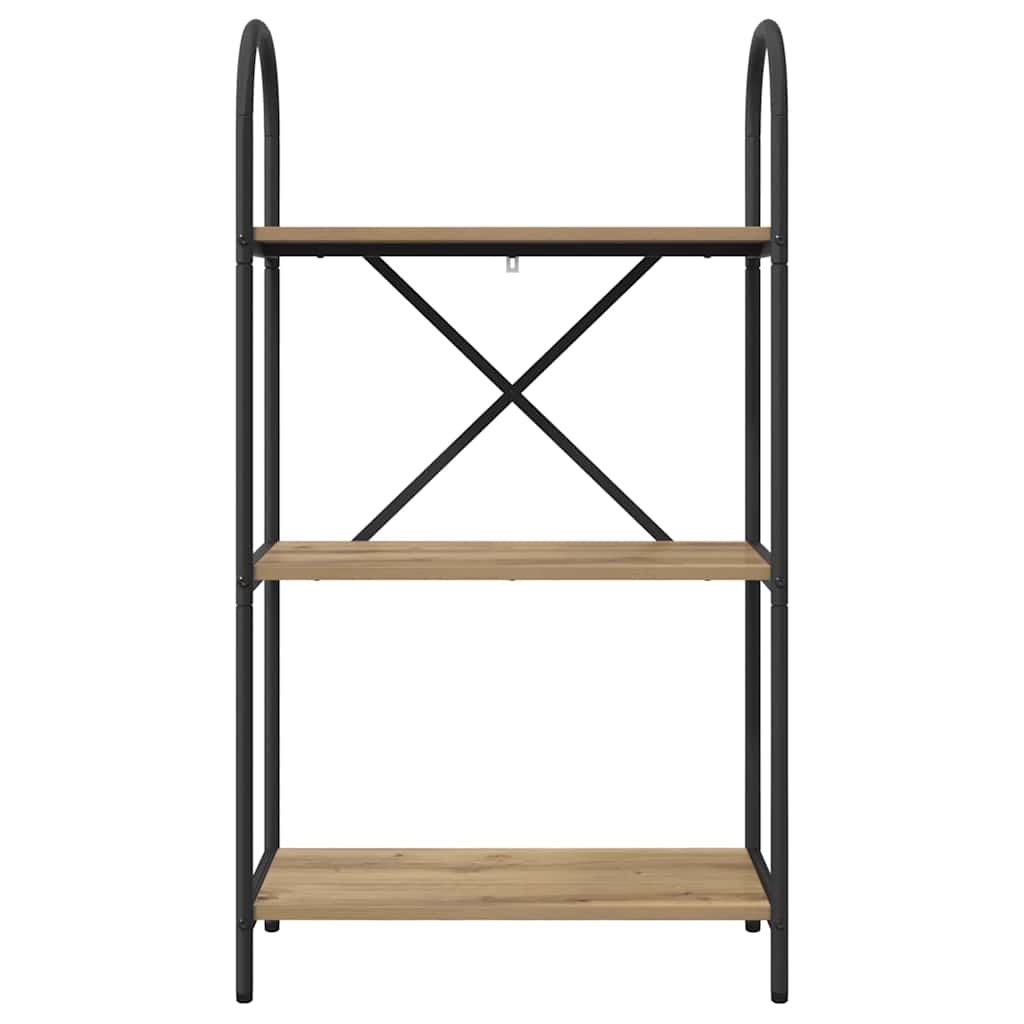 Könyvespolc kézműves tölgy 60 x 30 x 109 cm Faanyag
