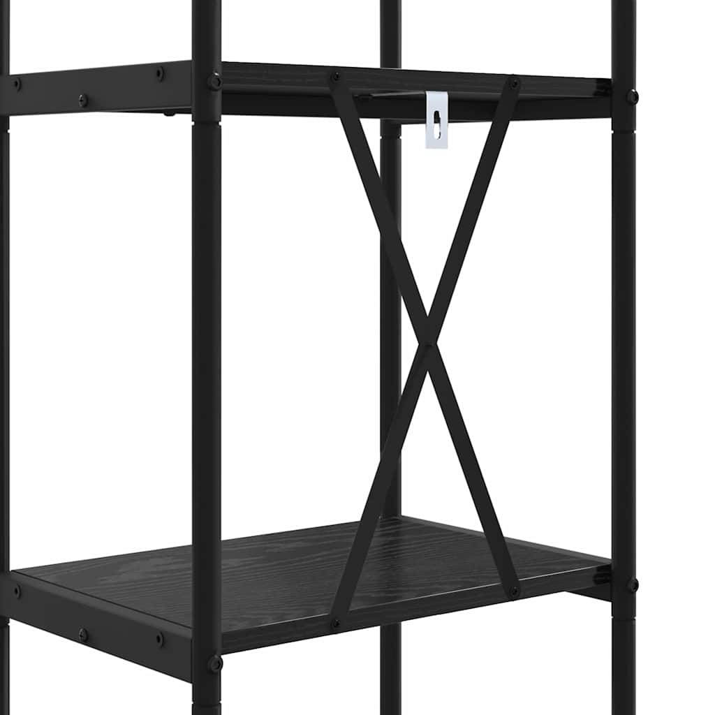 Könyvespolc Musta tammi 40 x 30 x 183 cm Faanyag