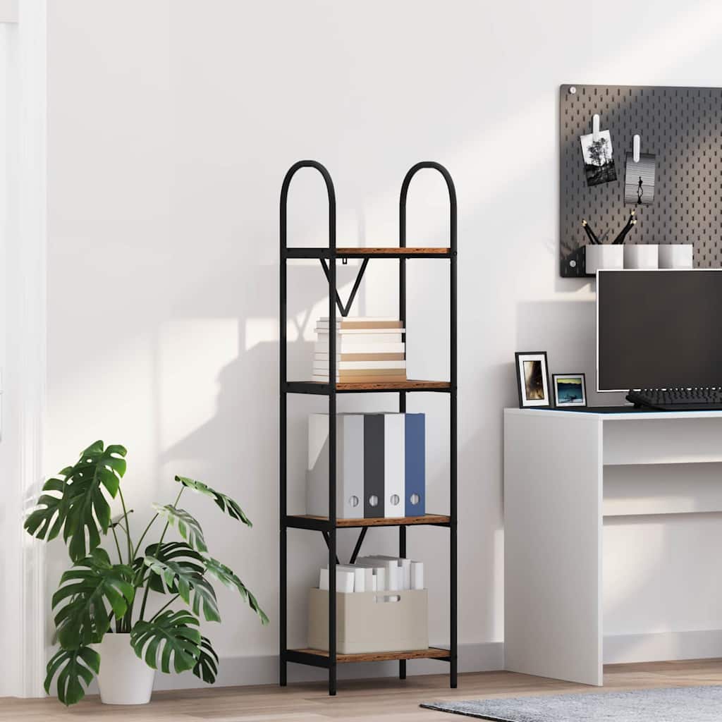 Könyvespolc Régi fa 40 x 30 x 146 cm Faanyag