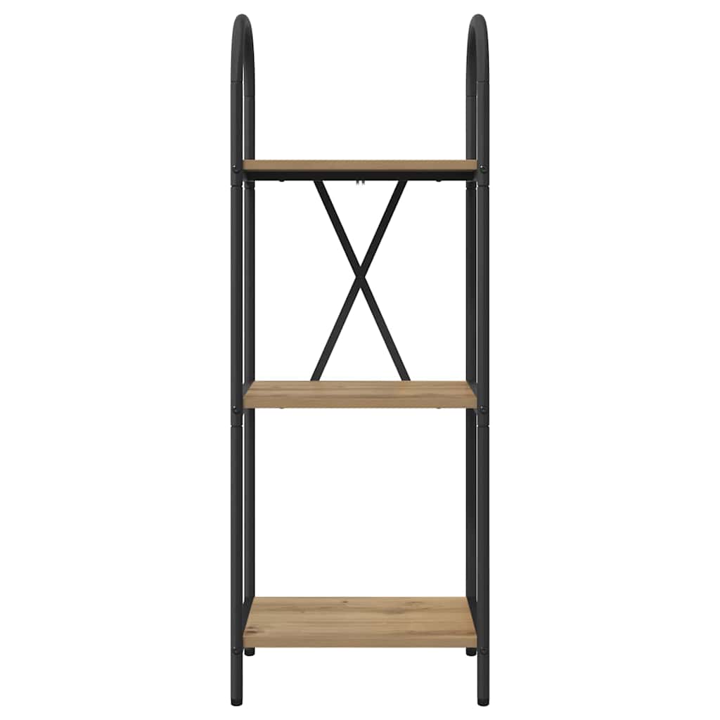 Könyvespolc kézműves tölgy 40 x 30 x 109 cm Faanyag