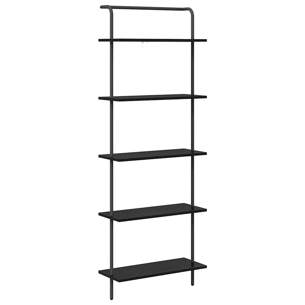 Könyvespolc Musta tammi 60 x 24 x 168 cm Faanyag