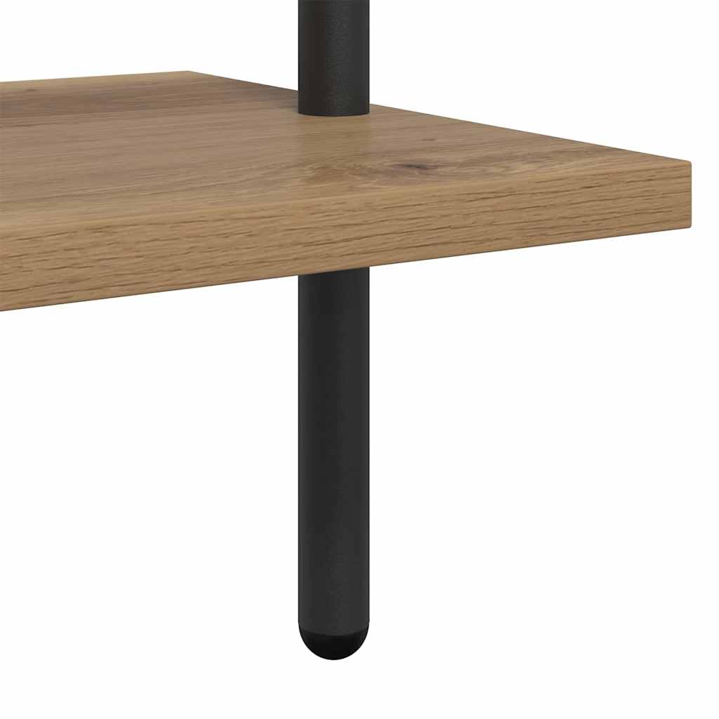 Könyvespolc kézműves tölgy 60 x 24 x 168 cm Faanyag