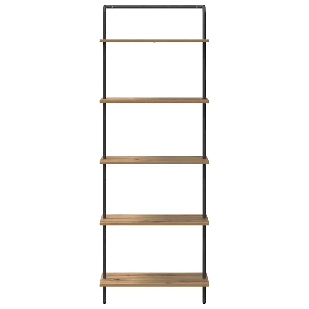 Könyvespolc kézműves tölgy 60 x 24 x 168 cm Faanyag
