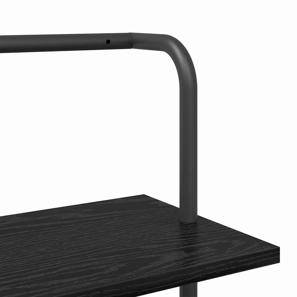 Könyvespolc Musta tammi 60 x 24 x 203 cm Faanyag