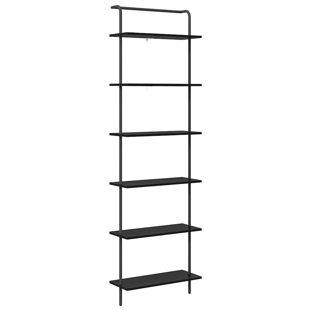 Könyvespolc Musta tammi 60 x 24 x 203 cm Faanyag