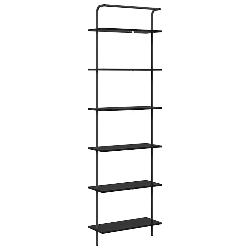 Könyvespolc Musta tammi 60 x 24 x 203 cm Faanyag