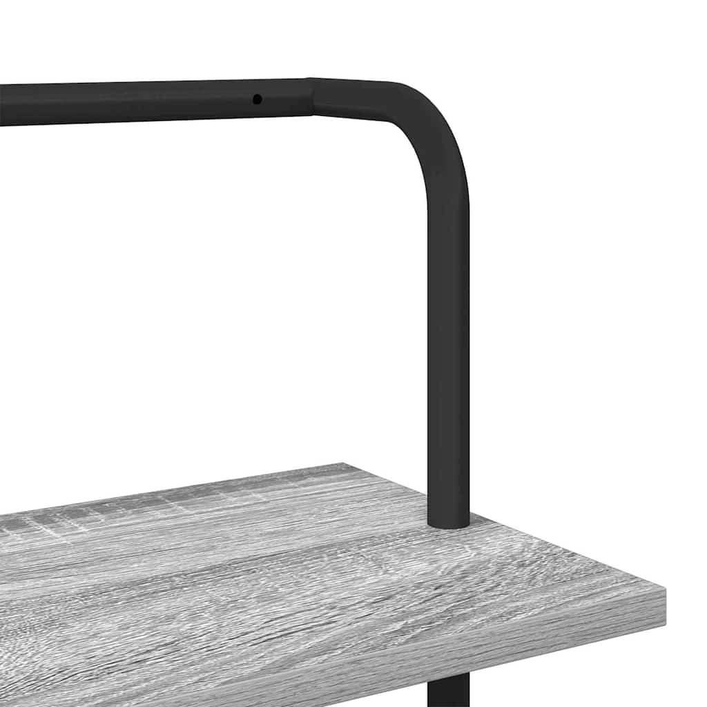 Könyvespolc Szürke sonoma 60 x 24 x 203 cm Faanyag