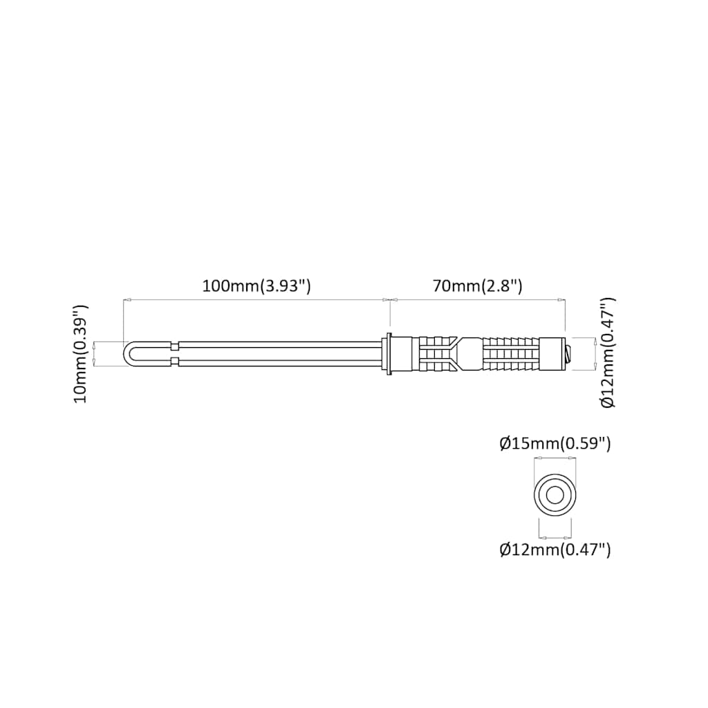 Lebegő polctartók 12 pcs Barna Ø10 x 170 mm Acél